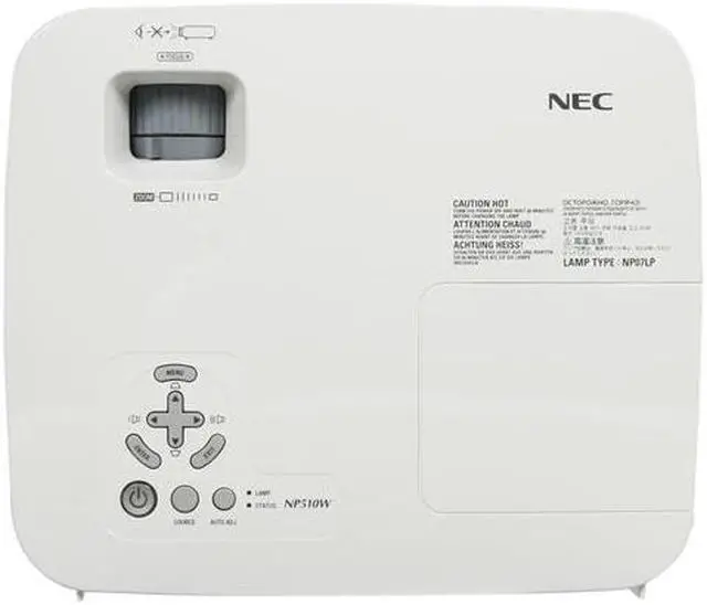 Alt view image 5 of 8 - NEC Display Solutions NP510W 1280 x 800 3000 normal / Eco = approx. 70% of normal mode LCD Projector 500:1