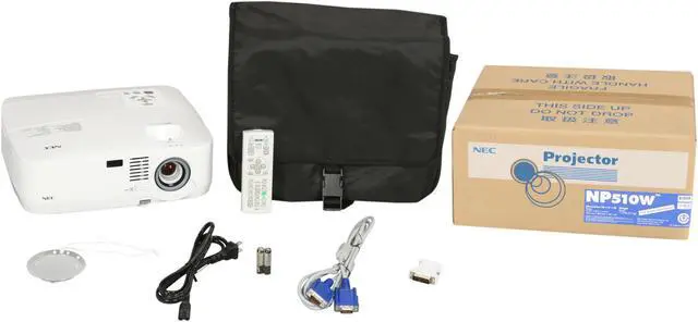 Alt view image 8 of 8 - NEC Display Solutions NP510W 1280 x 800 3000 normal / Eco = approx. 70% of normal mode LCD Projector 500:1