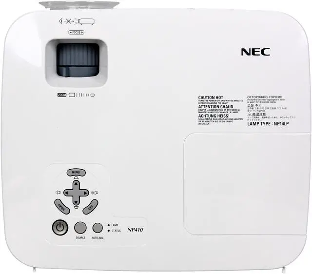 Alt view image 6 of 8 - NEC Display Solutions NP410 1024 x 768 2600 lumens LCD Projector 2000:1