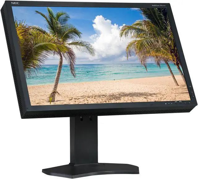 Alt view image 3 of 10 - NEC Display Solutions PA241W-BK Black 24.1" Height, Swivel & Pivot Adjustable IPS Panel Widescreen LCD Monitor 360 cd/m2 1000:1