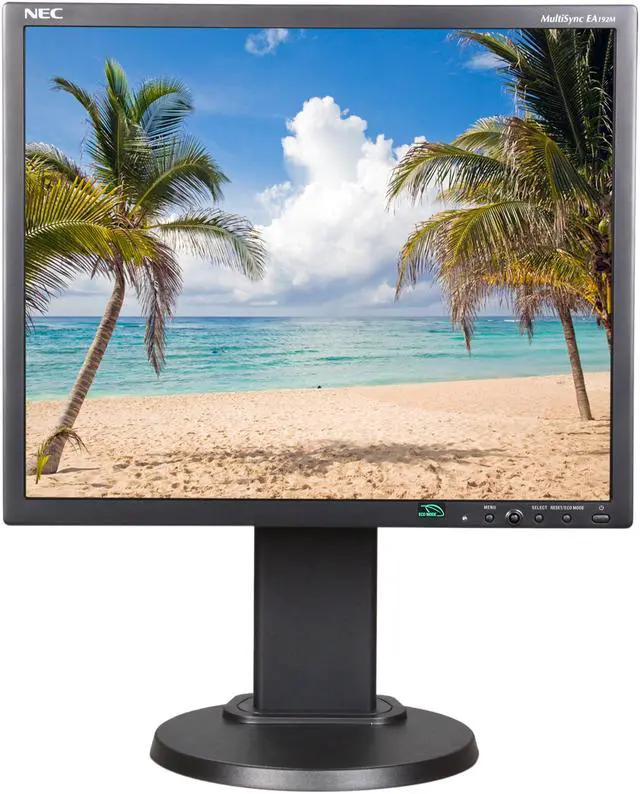 Alt view image 2 of 10 - NEC Display Solutions EA192M-BK Black 19" 5ms Height,Swivel & Pivot Adjustable LED BackLight LCD Monitor w/ Display Port & Speakers 250 cd/m2 DC 25,000:1 (1,000:1)