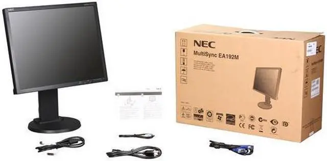 Alt view image 8 of 8 - NEC Display Solutions 19" LCD Monitor 5 ms D-Sub, DVI, DisplayPort EA192M-BK