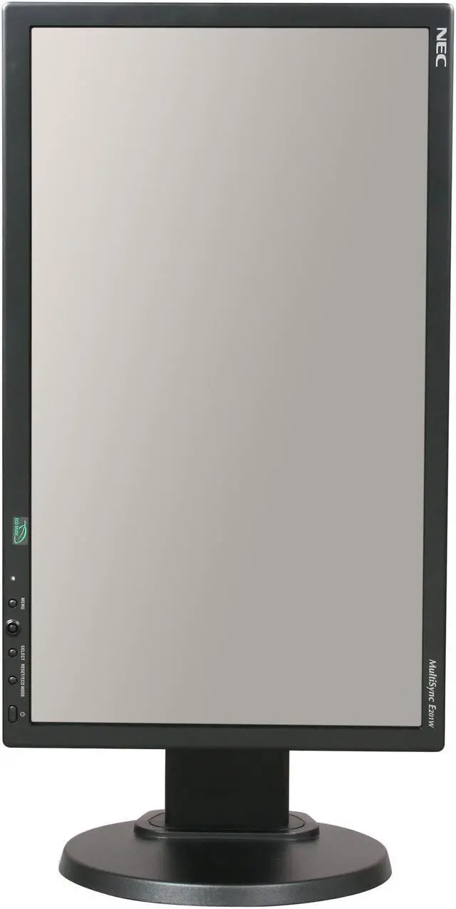 Alt view image 8 of 10 - NEC Display MultiSync E201W-BK Black 20” Widescreen TN Panel, LED Backlight LCD Monitor 5ms 250cd/m2, Display Port, Height Adjust, Tilt & Swivel, ECO Mode function – Carbon Footprint Meter, 3 Year War