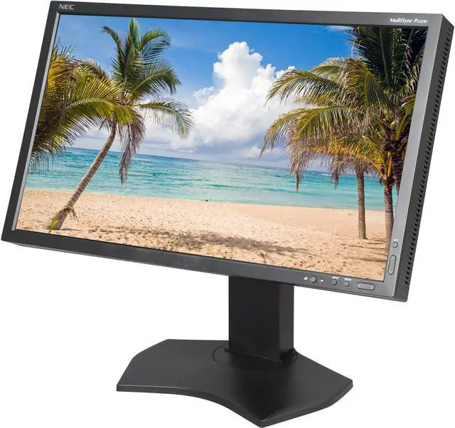 Main image of NEC Display MultiSync P232W-BK Black 23” Widescreen IPS Panel, LED Backlight LCD Monitor 250cd/m2, DisplayPort, USB hub, Height Adjust/Pivot/Tilt/Swivel