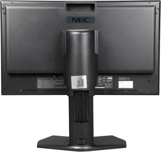 Alt view image 5 of 9 - NEC Display MultiSync P232W-BK Black 23” Widescreen IPS Panel, LED Backlight LCD Monitor 250cd/m2, DisplayPort, USB hub, Height Adjust/Pivot/Tilt/Swivel