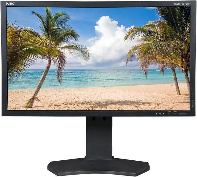 Alt view image 2 of 11 - NEC Display SpectraView P232W-BK-SV Black 23" Widescreen IPS Panel, LED Backlight LCD Monitor 250cd/m2, DisplayPort, USB hub, Height Adjust/Pivot/Tilt/Swivel