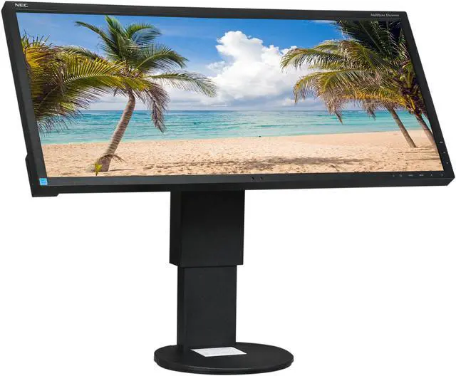 Alt view image 3 of 9 - NEC Display MultiSync EA294WMi-BK Black 29” Widescreen IPS Panel, LED Backlight LCD Monitor 6ms 300cd/m2, DisplayPort, USB hub, Height Adjust, Pivot, Tilt & Swivel, Speakers, 3 Year Warranty