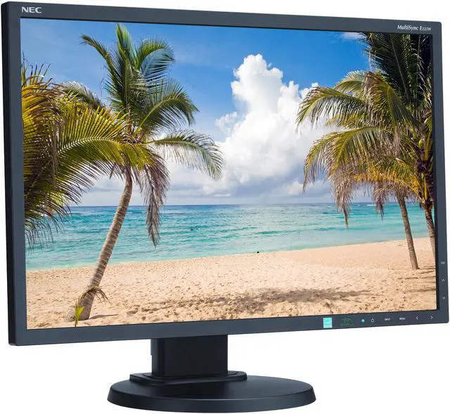 Alt view image 3 of 8 - NEC E223W-BK 22" Widescreen LED Backlit LCD Monitor