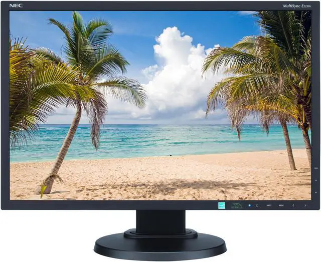 Alt view image 2 of 8 - NEC E223W-BK 22" Widescreen LED Backlit LCD Monitor