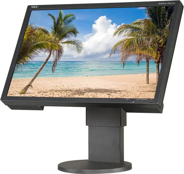 Main image of NEC Display Solutions EA221WM-BK Black 22" 5ms Widescreen LCD Desktop Monitor w/ Adjustable Stand 250 cd/m2 1000:1 Built-in Speakers