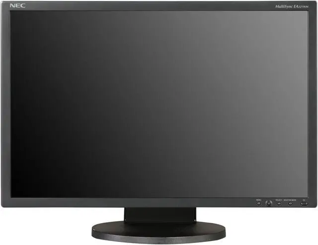 Alt view image 7 of 10 - NEC Display Solutions EA221WM-BK Black 22" 5ms Widescreen LCD Desktop Monitor w/ Adjustable Stand 250 cd/m2 1000:1 Built-in Speakers