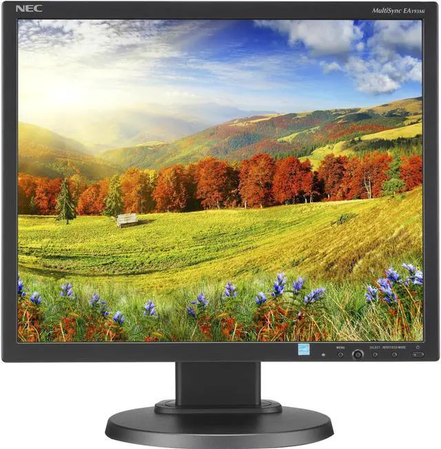 Alt view image 2 of 2 - NEC Display MultiSync EA193MI-BK 19" Professional IPS Integrated Speaker 1280 x 1024 5:4 Monitor with 6ms response rate, 1000:1 contrast, DisplayPort, DVI-D, VGA