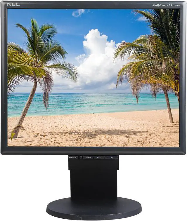Alt view image 2 of 8 - NEC Display Solutions 17" Active Matrix, TFT LCD SXGA LCD Monitor 8 ms D-Sub, DVI-D LCD1770V