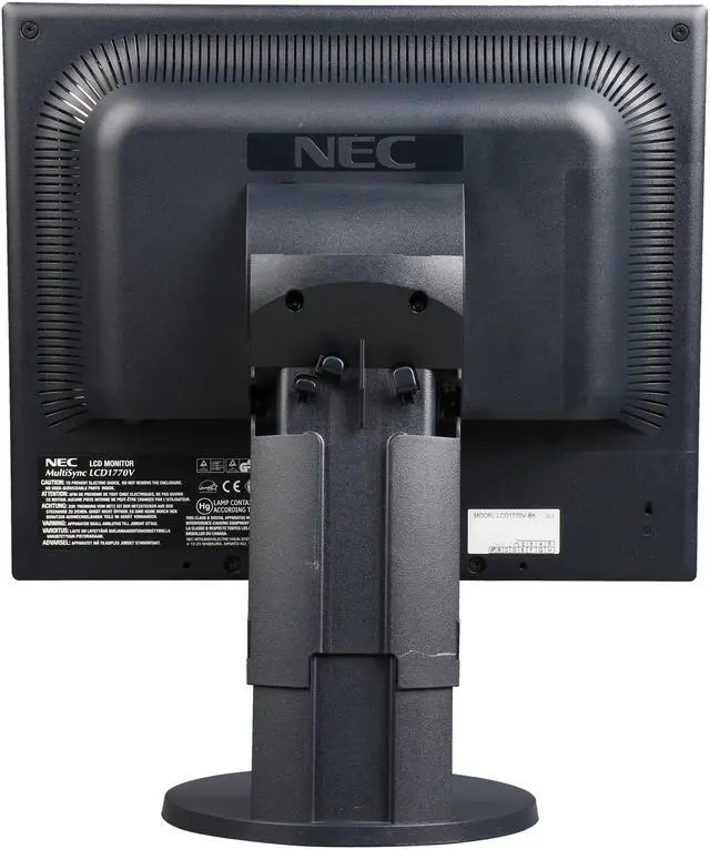 Alt view image 5 of 8 - NEC Display Solutions 17" Active Matrix, TFT LCD SXGA LCD Monitor 8 ms D-Sub, DVI-D LCD1770V