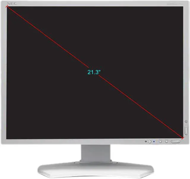 Alt view image 3 of 7 - NEC Display MultiSync P212 21.3" LED LCD Monitor - 4:3