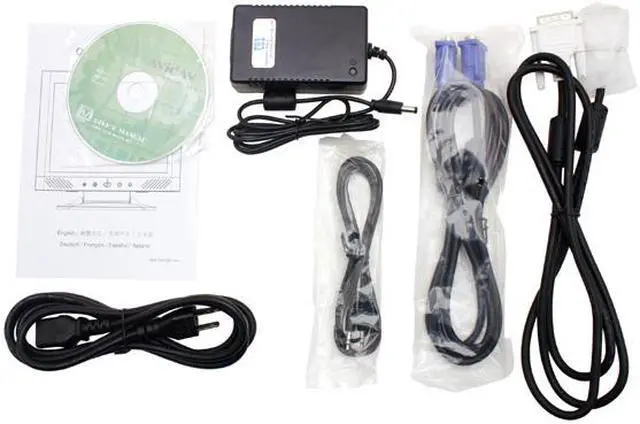 Alt view image 9 of 10 - AVIDAV (Made by Jetway) 17" Active Matrix, TFT LCD SXGA LCD Monitor 12 ms M1731D-F