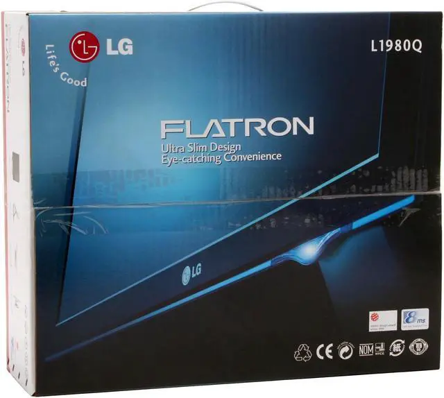 Alt view image 10 of 10 - LG 19" Active Matrix, TFT LCD SXGA LCD Monitor 8 ms D-Sub, DVI-D L1980Q