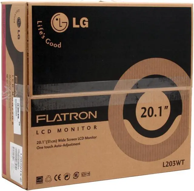 Alt view image 11 of 11 - LG 20.1" Active Matrix, TFT LCD WSXGA LCD Monitor 8 ms D-Sub, DVI-D L203WTX