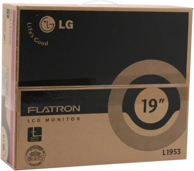 Alt view image 13 of 13 - LG 19" Active Matrix LCD SXGA LCD Monitor 5 ms D-Sub, DVI-D L1953TX-BF