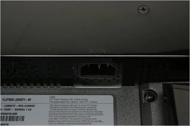 Alt view image 10 of 13 - LG 20" WSXGA+ LCD Monitor W/ f-Engine 2 ms D-Sub, DVI-D L206WTY-BF