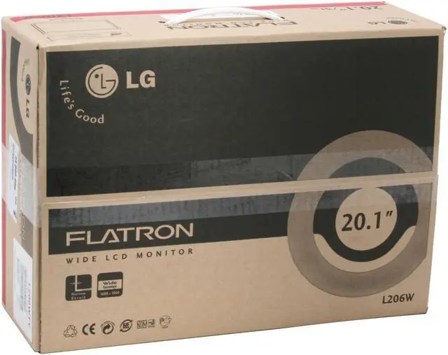 Alt view image 13 of 13 - LG 20" WSXGA+ LCD Monitor W/ f-Engine 2 ms D-Sub, DVI-D L206WTY-BF
