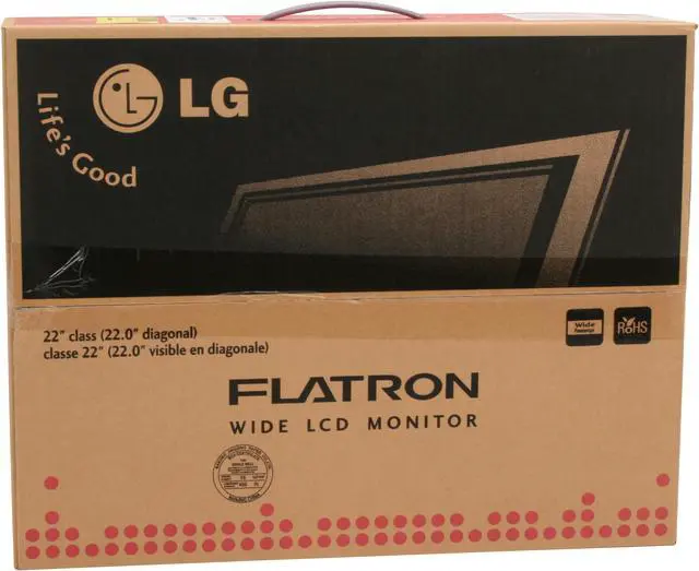 Alt view image 13 of 13 - LG L227WTG-PF Black 22" 2ms Widescreen LCD Monitor 300 cd/m2 10000:1DCR with HDCP Support