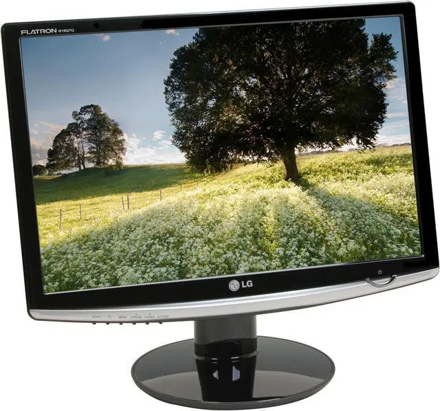 Alt view image 4 of 15 - LG W1952TQ-TF Black 19" 2ms Widescreen LCD Monitor 300 cd/m2 10000:1DCR with HDCP Support