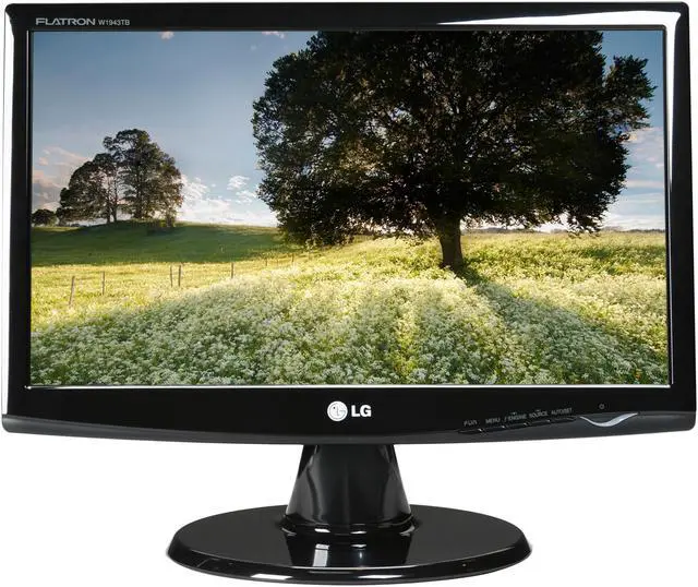 Alt view image 3 of 9 - LG W1943TB-PF Black 18.5" 5ms GTG 16:9 Widescreen LCD Monitor 300 cd/m2 30000:1 w/ HDCP Support
