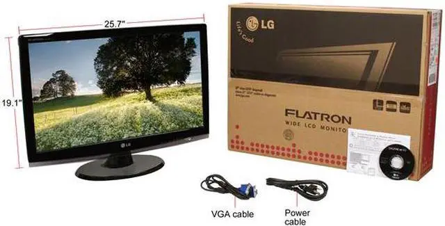 Alt view image 8 of 8 - LG W2753V-PF Black 27" 2ms(GTG) HDMI Full HD 1080P Widescreen LCD Monitor 400 cd/m2 50000:1 w/ Smart Package