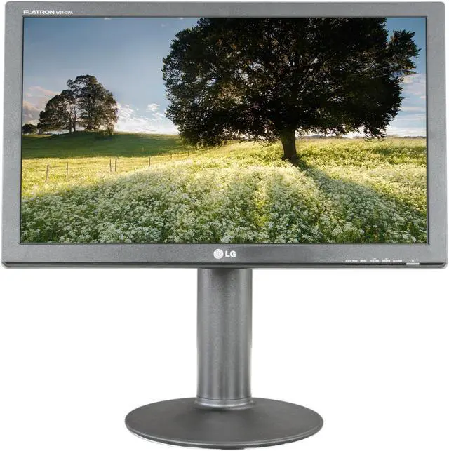 Alt view image 7 of 9 - LG W2442PA-BF 24" Full HD Height, Swivel, Tilt & Pivot Adjustable WideScreen LCD Monitor w/Speakers 300 cd/m2 10,000:1