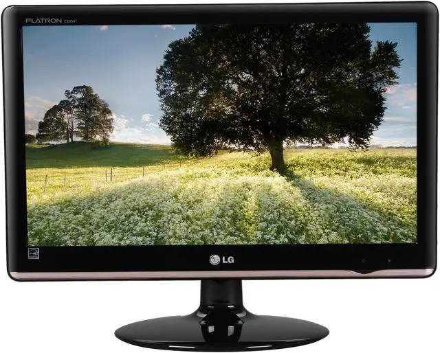 Alt view image 2 of 8 - LG E2050T-SN Glossy Black 20" 5ms  LED Backlight LCD monitor  Slim Design 250 cd/m2 DC 5,000,000:1