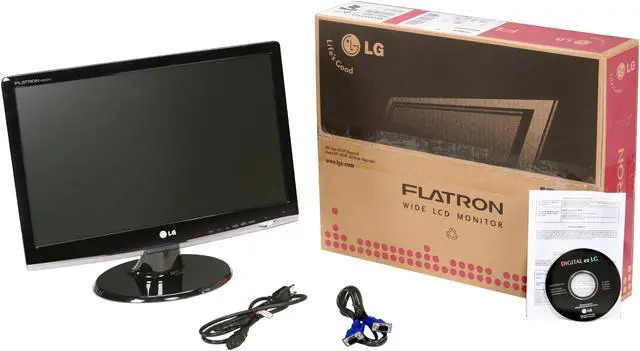 Alt view image 8 of 8 - LG 20" LCD Monitor 5 ms D-Sub, DVI-D W2053TP-PF