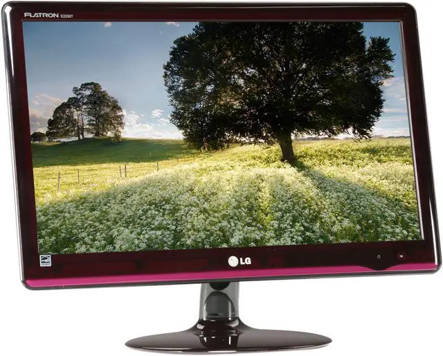 Alt view image 3 of 8 - LG E2250T-PN Purple Deco 21.5" LED BackLight LCD Monitor Slim Design w/ 2-Way Stand 250 cd/m2 DFC 5,000,000:1