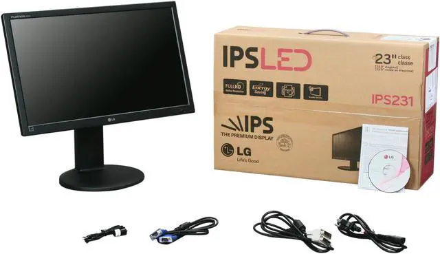 Alt view image 10 of 10 - LG IPS231P-BN Black 23" 6ms IPS Panel Full HD Height,Swivel,Pivot adjustable LED BackLight LCD Monitor 250 cd/m2 5,000,000:1