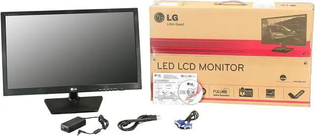 Alt view image 7 of 7 - LG 27" TN LCD Monitor 5 ms D-Sub, DVI-D, HDMI, Headphone Out E2742V-BN