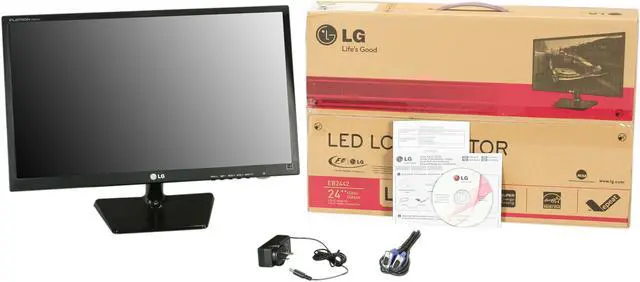 Alt view image 7 of 7 - LG 24" LCD Monitor 5 ms D-Sub, DVI EB2442T-BN