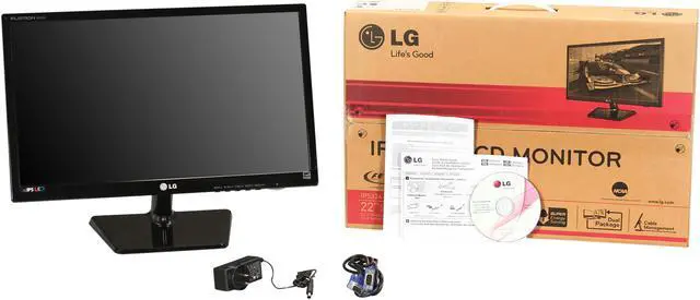 Alt view image 7 of 7 - LG 21.5" IPS FHD LCD Monitor IPS 14ms (GTG) D-Sub, DVI, HDMI IPS224V-PN