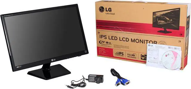 Alt view image 8 of 8 - LG 23" IPS FHD LCD Monitor IPS 14ms (GTG) D-Sub, DVI, HDMI IPS234V-PN