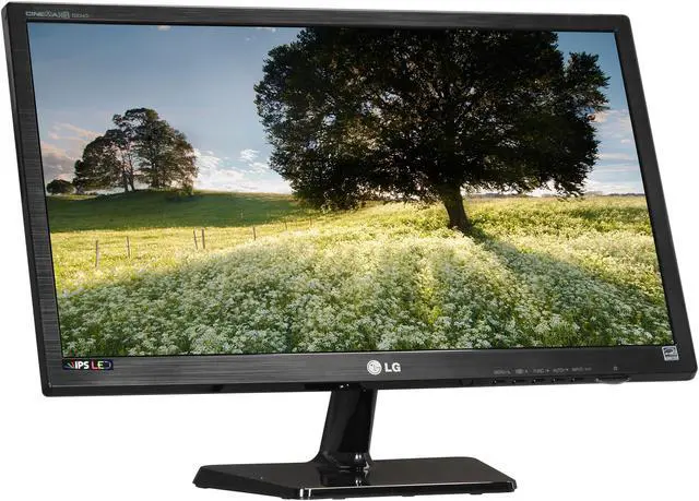 Alt view image 3 of 10 - LG D2343P-BN Black 23" 5ms HDMI IPS-Panel Widescreen LED backlight 3D Monitor 250 cd/m2 5,000,000:1