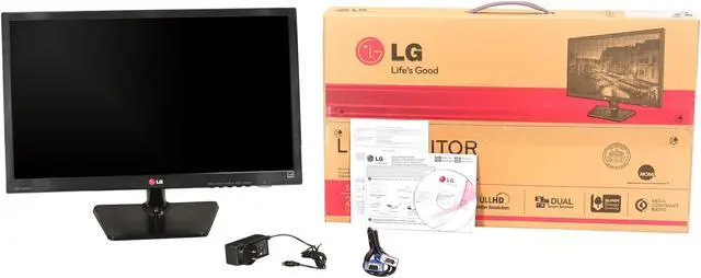 Alt view image 7 of 7 - LG 24EN33TW-B Black 23.6" 5ms Slim LED Backlight Widescreen LCD Monitor 200 cd/m2