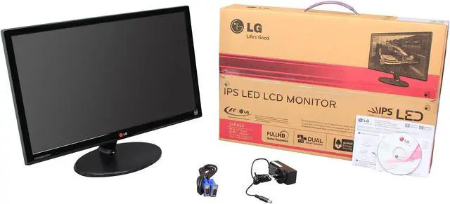 Alt view image 7 of 7 - LG 23.8" IPS LCD Monitor, IPS Panel 5ms (GTG) D-Sub, DVI, HDMI 24EA53V-P