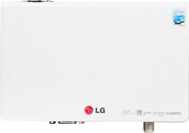 Alt view image 6 of 8 - LG PB63U WXGA 1280x800 Built-In TV Tuner & Wifi Ready 500 ANSI Lumens (100” Display Size) 3D Portable LED Projector
