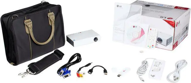 Alt view image 8 of 8 - LG PB63U WXGA 1280x800 Built-In TV Tuner & Wifi Ready 500 ANSI Lumens (100” Display Size) 3D Portable LED Projector