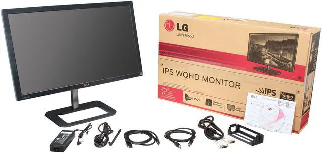 Alt view image 10 of 10 - LG 27EA83R-D Ocean Black 27" 5ms WQHD HDMI Widescreen LED Backlight LCD Monitor IPS pivot&height adjustable 350 cd/m2 5,000,000:1