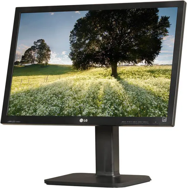 Main image of LG 24EB23PM-B Black 24" 5ms Widescreen LED Backlight LCD Monitor IPS pivot&height adjustable 300 cd/m2 Mega CR(DFC) Built-in Speakers