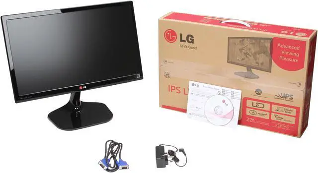 Alt view image 7 of 7 - LG 22MP55HQ-P Black 22" 5ms HDMI Widescreen LED Backlight LCD Monitor, IPS panel