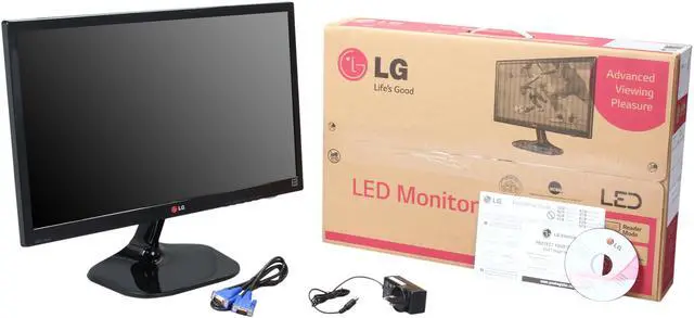 Alt view image 8 of 8 - LG 24" TN LCD Monitor 5 ms D-Sub, HDMI 24M45H