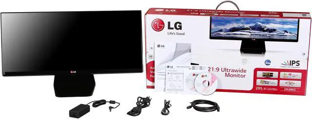 Alt view image 7 of 7 - LG 29UM65 Black 29" Dual HDMI UltraWide screen LED Backlight LCD Monitor IPS Panel 300 cd/m2 5000000:1 Built-in Speakers