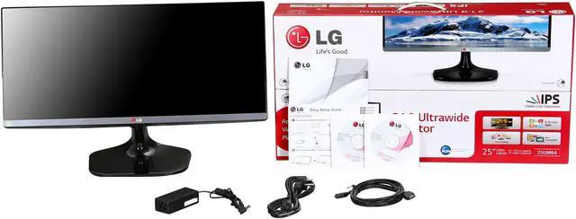 Alt view image 7 of 7 - LG 25UM64-S Black 25" Dual HDMI UltraWide screen 21:9 LED Backlight LCD Monitor IPS Panel 250 cd/m2 1000:1 Built-in Speakers