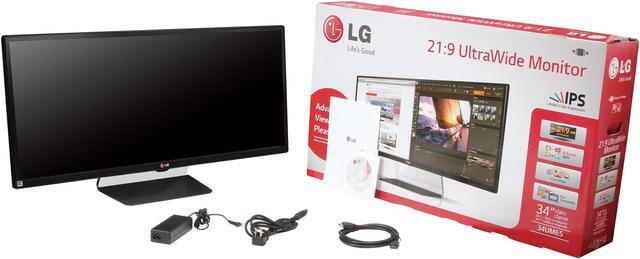 Alt view image 7 of 7 - LG 34UM65 Black 34" 5ms(GTG) Dual HDMI 21:9 UltraWide LED Backlight LCD Monitor IPS Panel 300 cd/m2 DFC 5,000,000:1(1000:1) Built-in Speakers